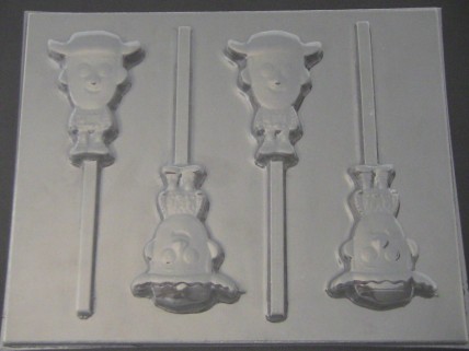 541sp Woodsman Toy Story Chocolate or Hard Candy Lollipop Mold
